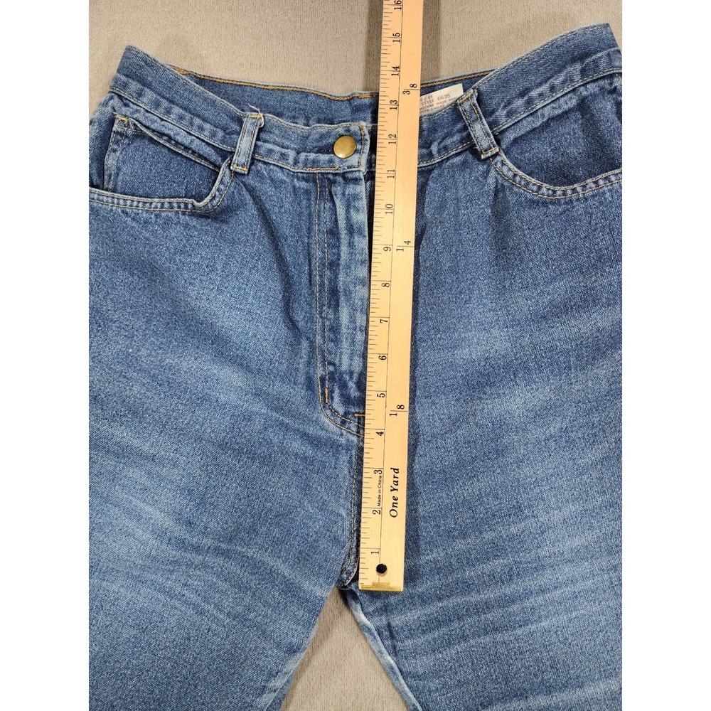 Vintage 80's Sears High Waist‎ Blue Denim Jeans Women's Size 16 6635 Wide Leg - Picture 11 of 13